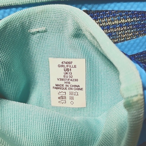 Lands' End Girls Blue Lightweight Mesh Slip-on Boots Youth Size 1 - Picture 8 of 8